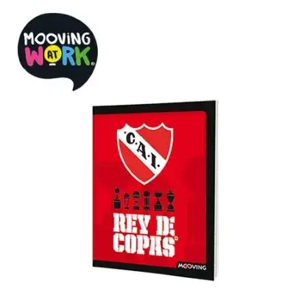 Cuaderno Mooving 3 Clubes Rayado Escolar Tapa flexible 48 hojas