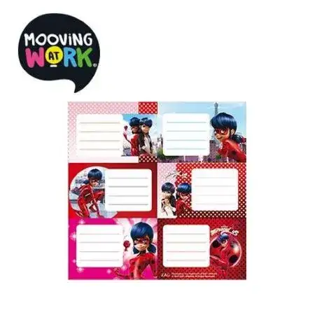 Etiquetas Escolares 12 Etiq Mooving Miraculous
